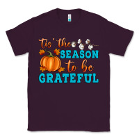 Plum Tis' the Season To Be Grateful Classic Tee - Artiststas