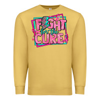 Antique Gold fight for the cure Premium Sweatshirt - AdoDesignShop