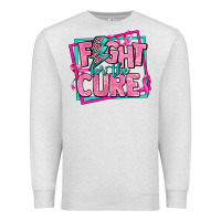 Oatmeal Heather fight for the cure Premium Sweatshirt - AdoDesignShop