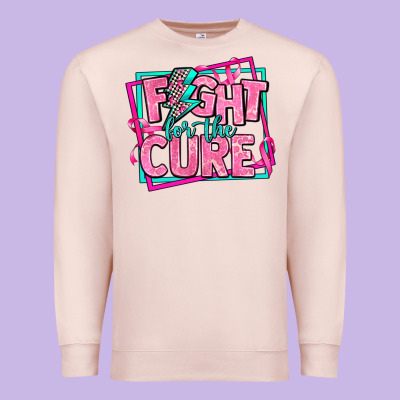 Fight For The Cure Premium Sweatshirt Designed By Adodesignshop