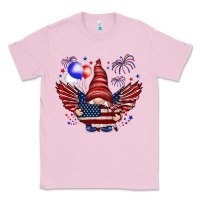 Bubblegum Pink Gnome with 4th Of July elements Classic Tee - HowdyJamesFarm