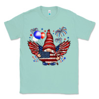 Seafoam Gnome with 4th Of July elements Classic Tee - HowdyJamesFarm