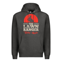 Charcoal Heather the lawn ranger rides again shirt  cute lawn caretaker gift Premium Hoodie - longCreatives