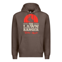 Coffee the lawn ranger rides again shirt  cute lawn caretaker gift Premium Hoodie - longCreatives