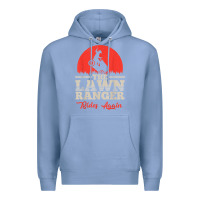 Colony Blue the lawn ranger rides again shirt  cute lawn caretaker gift Premium Hoodie - longCreatives