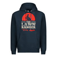 Navy the lawn ranger rides again shirt  cute lawn caretaker gift Premium Hoodie - longCreatives