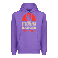 Purple the lawn ranger rides again shirt  cute lawn caretaker gift Premium Hoodie - longCreatives