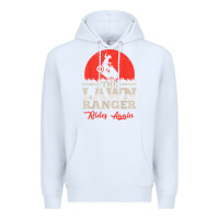 White the lawn ranger rides again shirt  cute lawn caretaker gift Premium Hoodie - longCreatives