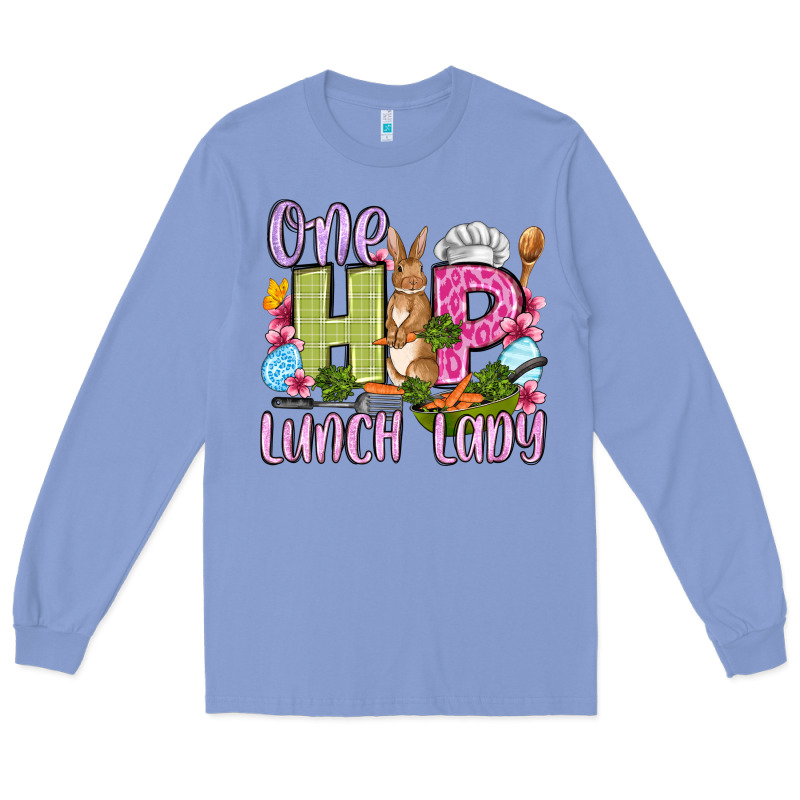 Easter Day One Hip Lunch Lady Long Sleeve Tee by OliviaCreatesArt | Teevron