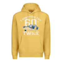 Antique Gold I Survived The Sixties Twice Classic Birthday Premium Hoodie - longCreatives