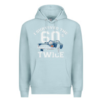 Blue Mist I Survived The Sixties Twice Classic Birthday Premium Hoodie - longCreatives