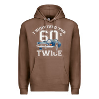 Chestnut I Survived The Sixties Twice Classic Birthday Premium Hoodie - longCreatives