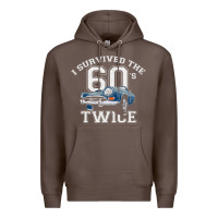 Coffee I Survived The Sixties Twice Classic Birthday Premium Hoodie - longCreatives