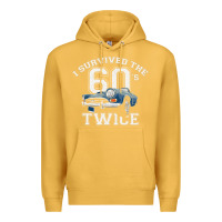 Mustard I Survived The Sixties Twice Classic Birthday Premium Hoodie - longCreatives