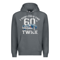 Rock I Survived The Sixties Twice Classic Birthday Premium Hoodie - longCreatives