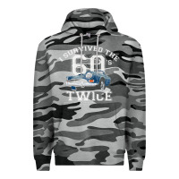 Slate Camo I Survived The Sixties Twice Classic Birthday Premium Hoodie - longCreatives