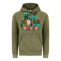 Vintage Olive Boy Mama Flowers Cow Vintage Hoodie - CowCowDesign