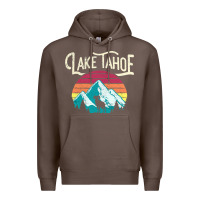 Coffee Vintage Lake Tahoe Mountains Retro T Premium Hoodie - longCreatives