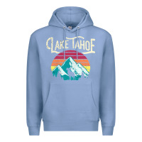 Colony Blue Vintage Lake Tahoe Mountains Retro T Premium Hoodie - longCreatives