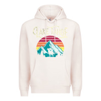 Pale Pink Vintage Lake Tahoe Mountains Retro T Premium Hoodie - longCreatives