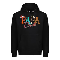 Black Papa Claus Premium Hoodie - CowhideDigitalArt