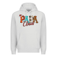 Dove Grey Papa Claus Premium Hoodie - CowhideDigitalArt
