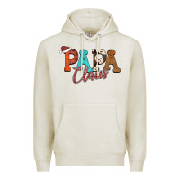 Oatmeal Heather Papa Claus Premium Hoodie - CowhideDigitalArt