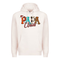 Pale Pink Papa Claus Premium Hoodie - CowhideDigitalArt