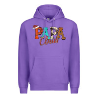 Purple Papa Claus Premium Hoodie - CowhideDigitalArt