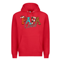 Red Papa Claus Premium Hoodie - CowhideDigitalArt