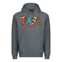 Rock Papa Claus Premium Hoodie - CowhideDigitalArt