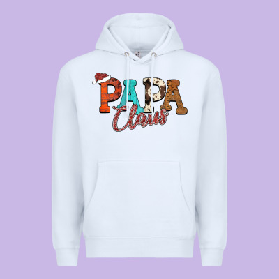 Papa Claus Premium Hoodie Designed By Cowhidedigitalart