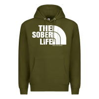 Army Green the sober life sobriety cool aa na anonymous t shirt gifts Premium Hoodie - longCreatives