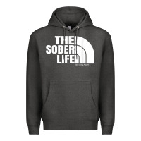 Charcoal Heather the sober life sobriety cool aa na anonymous t shirt gifts Premium Hoodie - longCreatives