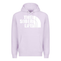 Lilac the sober life sobriety cool aa na anonymous t shirt gifts Premium Hoodie - longCreatives
