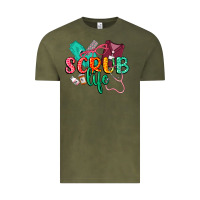 Vintage Olive Scrub life Vintage Tee - CowGirlArtShop