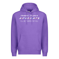 Purple Domestic Violence Advocate Premium Hoodie - longCreatives