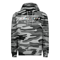 Slate Camo Domestic Violence Advocate Premium Hoodie - longCreatives