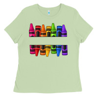 Matcha custom name crayons Ladies Tee - texasbilliewilder