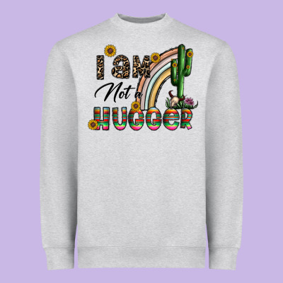 I Am Not A Hugger Heavyweight Sweatshirt Designed By Cowhidedigitalart