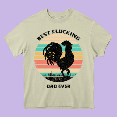 Best Clucking Dad Ever Heavy Core Tee Designed By Bettercallsaul