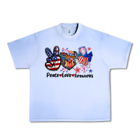 Grape Ice Peace love fireworks 4th of july Urban Heavy Tee - CowGirlArtShop