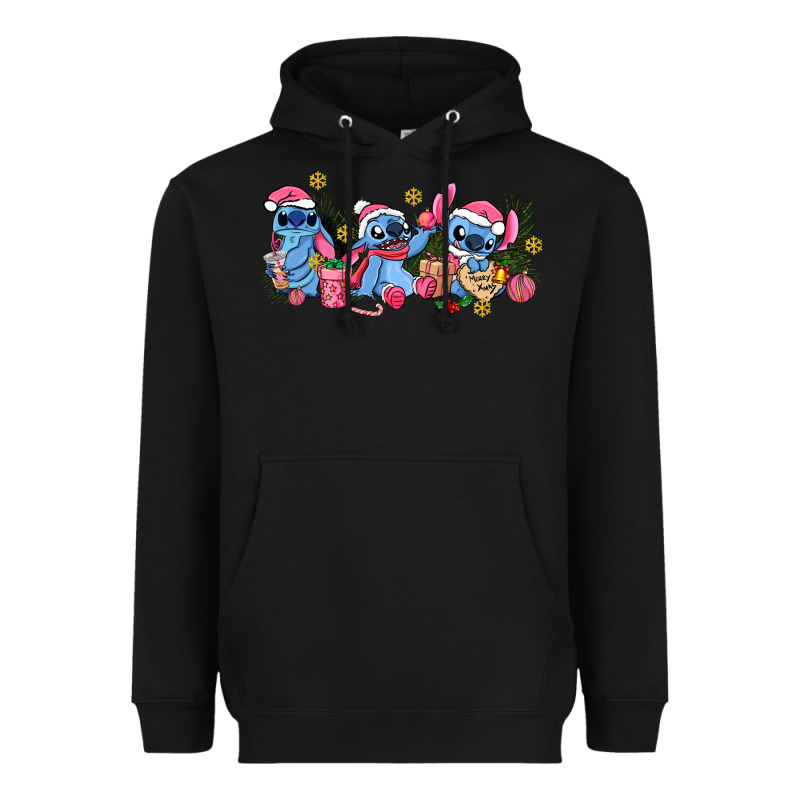 Pink Christmas Stitch And Gifts Heavyweight Hoodie by AdoDesignShop | Teevron