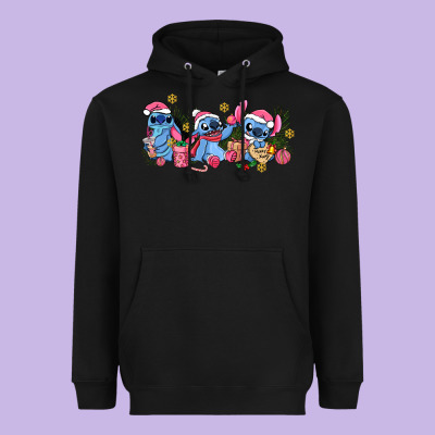 Pink Christmas Stitch And Gifts Heavyweight Hoodie Designed By Adodesignshop
