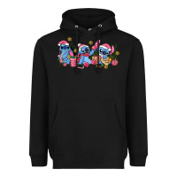 Black pink christmas stitch and gifts Heavyweight Hoodie - AdoDesignShop