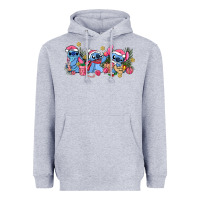 Heather Grey pink christmas stitch and gifts Heavyweight Hoodie - AdoDesignShop