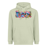 Matcha pink christmas stitch and gifts Heavyweight Hoodie - AdoDesignShop