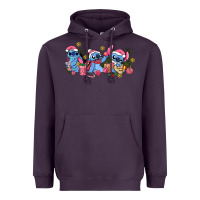 Plum pink christmas stitch and gifts Heavyweight Hoodie - AdoDesignShop