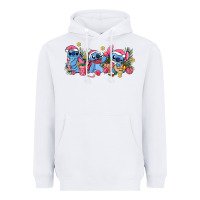 White pink christmas stitch and gifts Heavyweight Hoodie - AdoDesignShop
