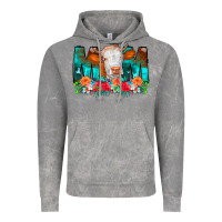 Cloud Rock Cow Mom Turquoise Tooled Leather Flowers Vintage Hoodie - CowCowDesign